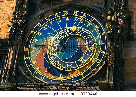 Gamle ur ORLOJ i centrum af Prag