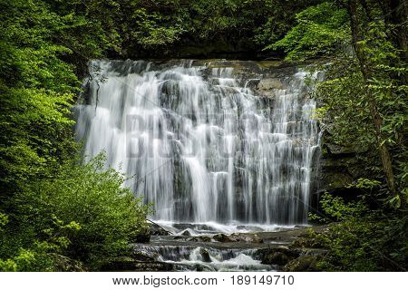 Meigs Falls in the Great Smoky Mountains National Park on a lovely spring morning.