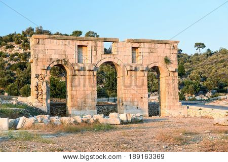 Arch Of Mettius Modestus In Ancient Lycian City Patara. Turkey