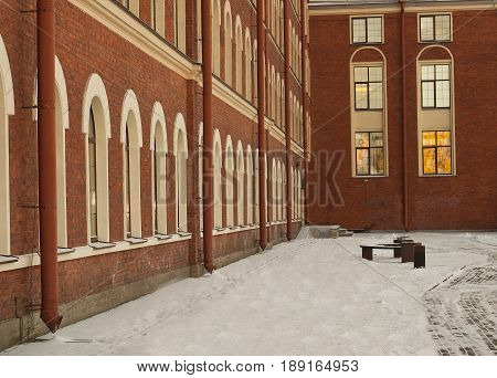 The image reconstructed an old industrial building.