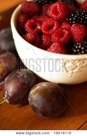 raspberrys, blakberrys ve Erik