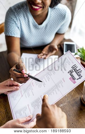 Couple decision for wedding planner
