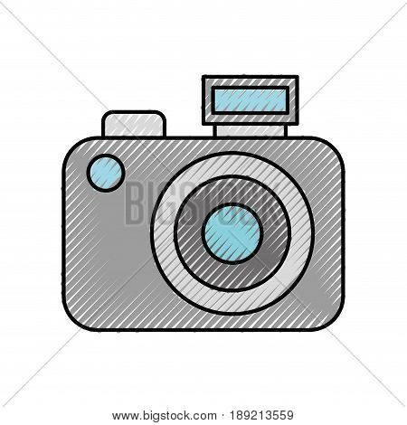 scribble cute grey vintage camera vector graphic sdesign