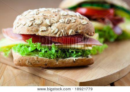 Healthy sandwiches