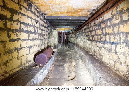 Corridor In A Bomb Shelter