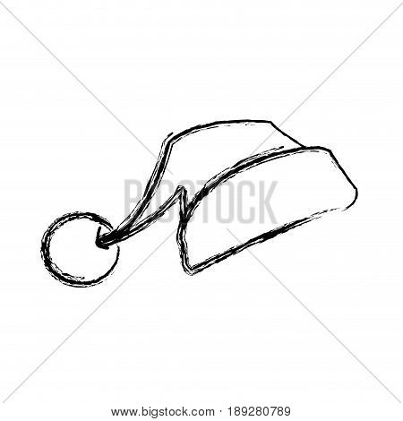 santa hat calus cartoon style symbol icon vector