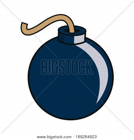 bomb graffiti cartoon grunge artist design vector illustration