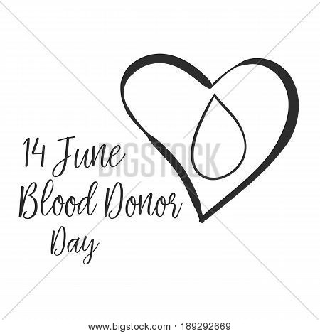 Collection stock design blood donor day vector art