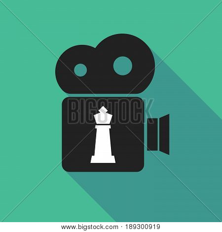 Long Shadow Camera With A  King   Chess Figure