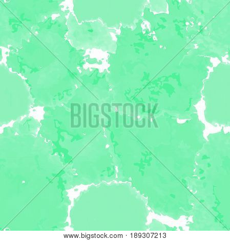Green texture. Vector murble background. Watercolor hand drawn marbling illustration, aqua print. Bright colorfull stains. Cover design, trendy graphic, artistic effect. Abstract painting template.