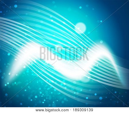 Shiny wave, magic light efffect abstract background