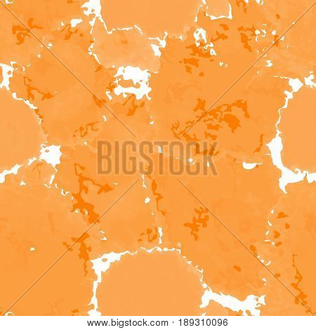 Orange texture. Vector murble background. Watercolor hand drawn marbling illustration, aqua print. Bright colorfull stains. Cover design, trendy graphic, artistic effect. Abstract painting template.
