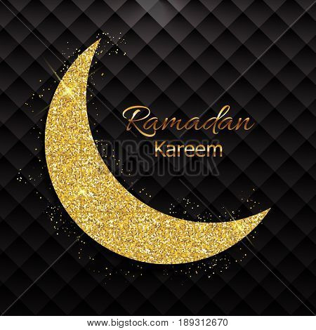 Background for Muslim Community Festival Ramadan Kareem.  Eid Mubarak. Vector Illustration EPS10