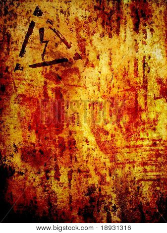 Fondo Grunge con muestra de alto voltaje (con espacio para texto)