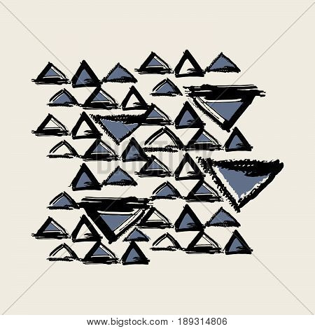 Ink Brushpen Textile Doodle Pattern Grunge Texture