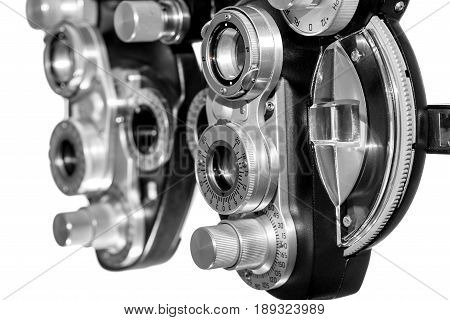 Phoropter ophthalmic an  testing equipment used in ophthalmology