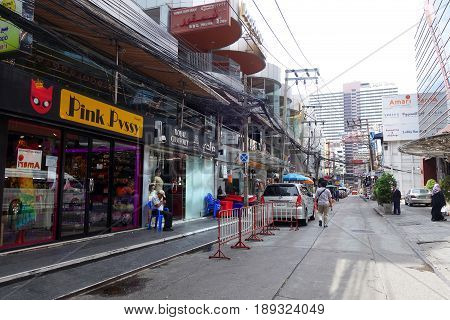 Small Street Along Sukhumvit Road, Bangkok