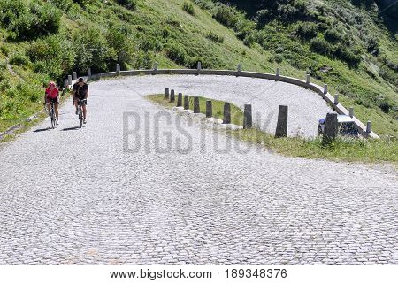 Old Road Which Leads To St. Gotthard Pass