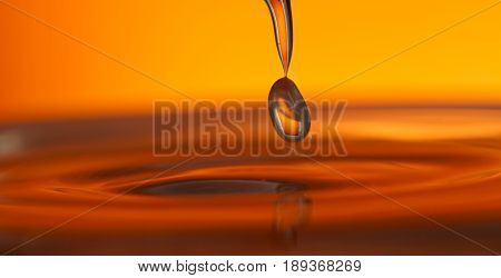 Drop Of Ink Falling