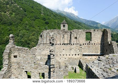 The Castle Of Mesocco, Switzerland