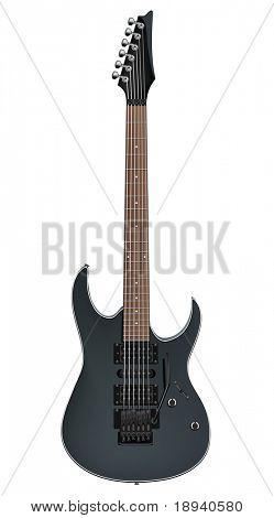 Elektrisk Guitar isoleret på hvid baggrund. Vektor.
