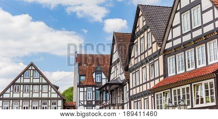 Panorama Of Old Houses At The Narket Square Of Rinteln
