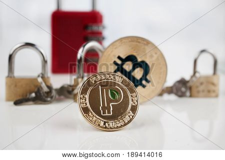 Gold Peercoin Coin