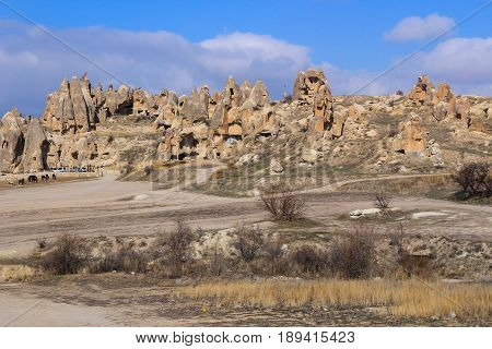 Rock Formations At Cappadocia, Anatolia, Turkey