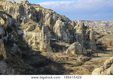 Rock Formations At Cappadocia, Anatolia, Turkey