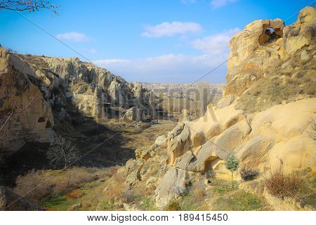 Rock Formations At Cappadocia, Anatolia, Turkey