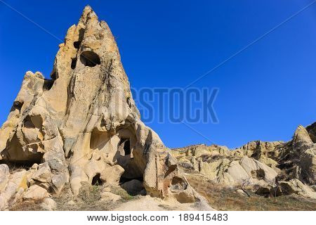 Rock Formations At Cappadocia, Anatolia, Turkey