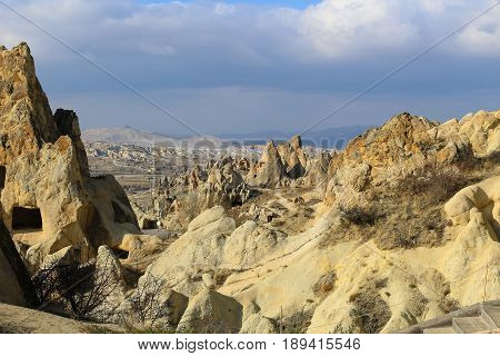 Rock Formations At Cappadocia, Anatolia, Turkey