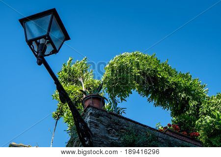 Volterra, Tuscany - May 21, 2017 - Detail Of A Street Lamp