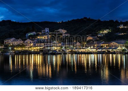 Agios Stephanos a small tourist resort on the north east coast of Corfu in Greece