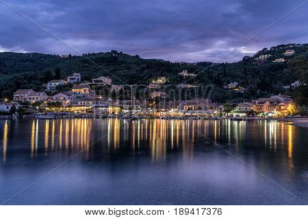 Agios Stephanos a small tourist resort on the north east coast of Corfu in Greece