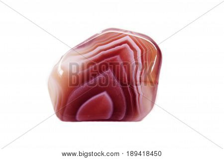 botswana agate chalcedony quartz semigem geological mineral isolated