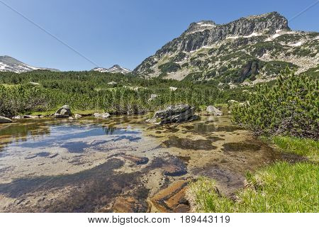 Amazing Landscape of Dzhangal peak and Banski lakes, Pirin Mountain, Bulgaria