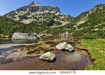 Amazing Landscape of Dzhangal peak and Banski lakes, Pirin Mountain, Bulgaria