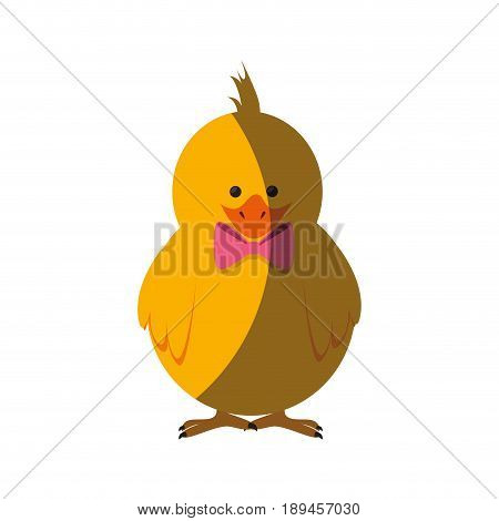 Little chicken cartoon icon vector illustration graphic design