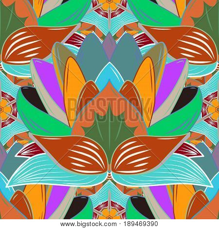 Floral Seamless Pattern With Watercolor Effect. Textile Print For Bed Linen Jacket Package Design Fa