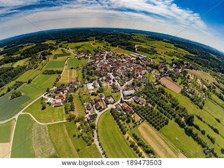 Aerial Photo Of The Landscape Of The Franconian Suisse Near The Village Of Biberbach, Germany - Bava