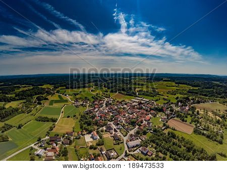 Aerial Photo Of The Landscape Of The Franconian Suisse Near The Village Of Biberbach, Germany - Bava