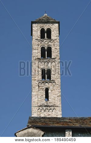 Lasnigo (Como Lombardy Italy): the medieval church of Sant'Alessandro built from the 12th century along the road to Madonna del Ghisallo