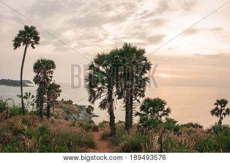 Sunset At Nay Harn On Phuket Island In Thailand