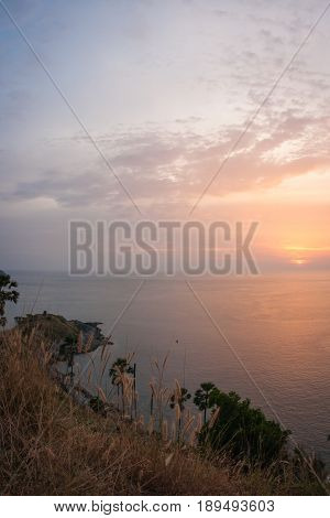 Sunset At Nay Harn On Phuket Island In Thailand
