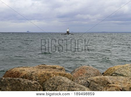 Lighthouse At Sea Shore In Malme