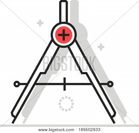 Color Box Compases Icon