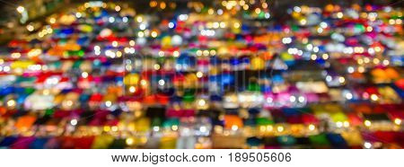 acstract blur focus colorful ratchada night market