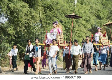 Shinbyu Or Novitiation Ceremony