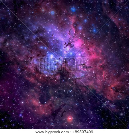 The Eagle Nebula. Elements Of This Image Furnished By Nasa.